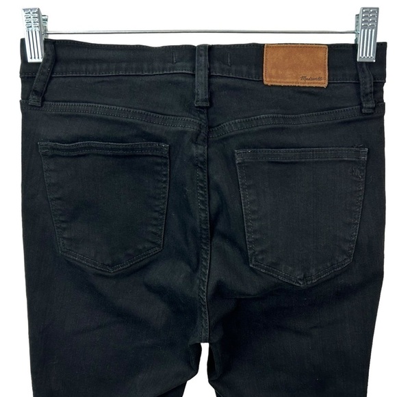 Madewell 9" Mid-Rise Skinny Jeans in ISKO Stay Black size 27 - Picture 6 of 9